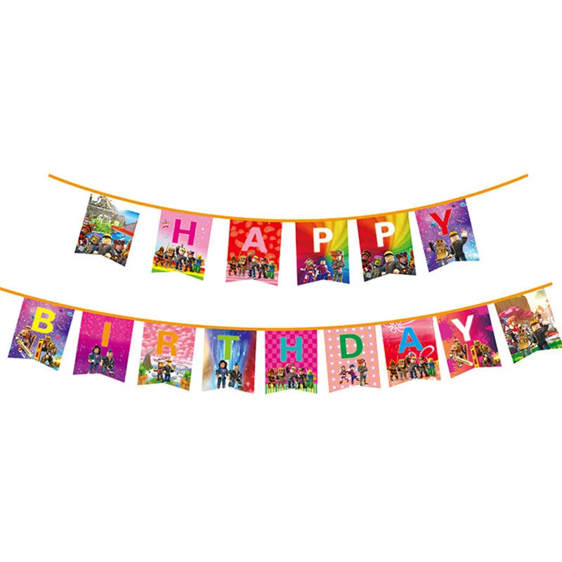 Hot Roblox Birthday Decor – Game Balloons & Tableware