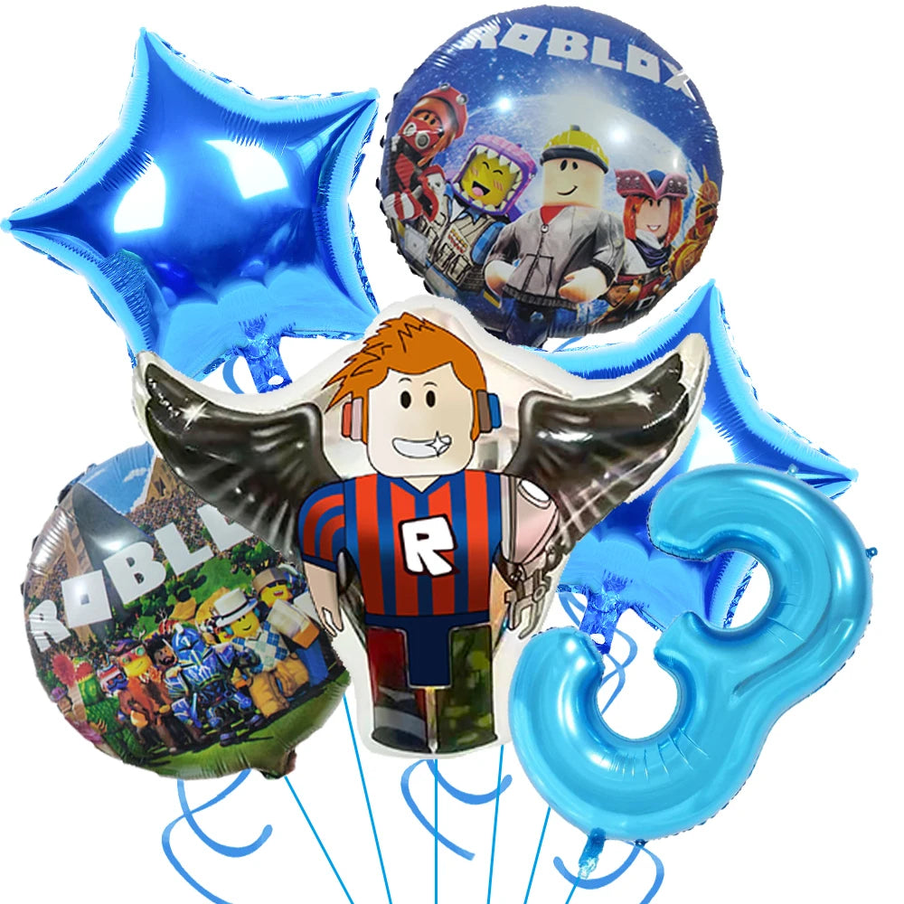 Hot Roblox Birthday Decor – Game Balloons & Tableware