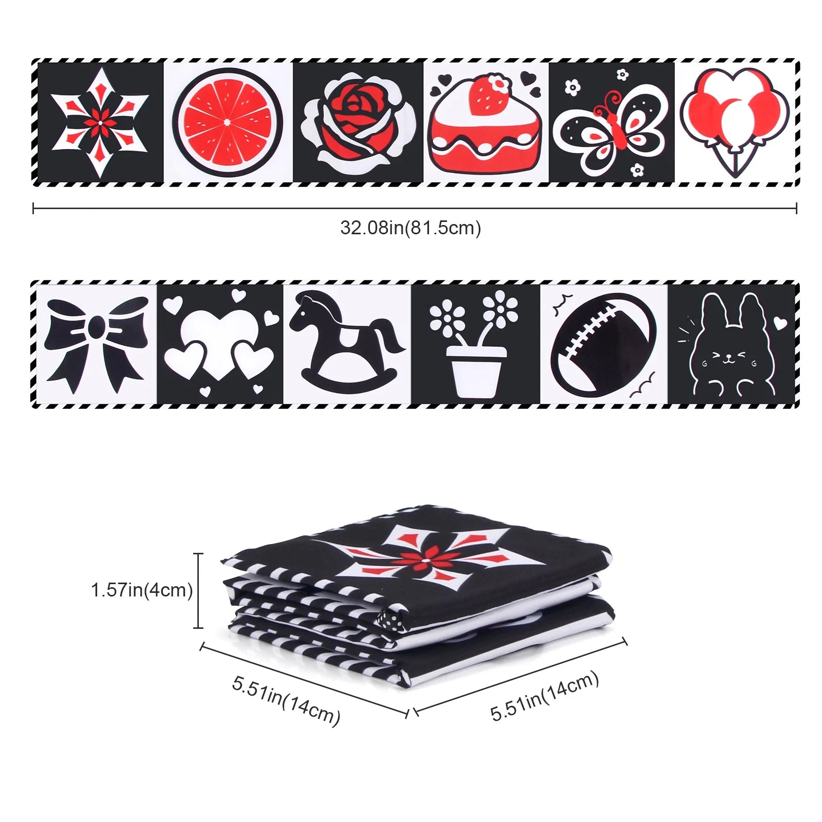 Set of tattoo stencils with various designs and measurements on a white background