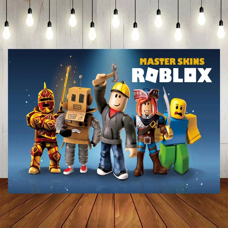 Hot Roblox Birthday Decor – Game Balloons & Tableware