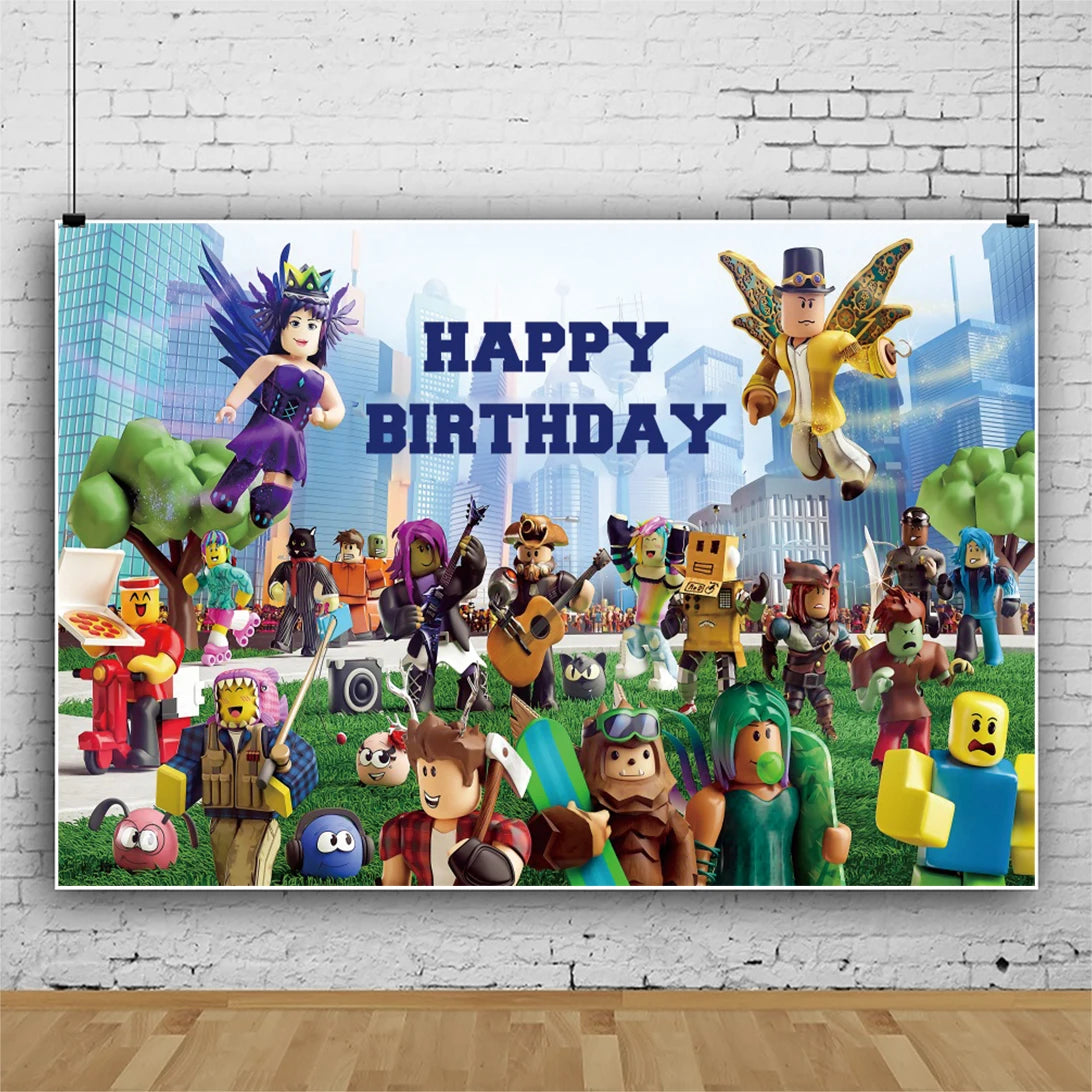 Hot Roblox Birthday Decor – Game Balloons & Tableware