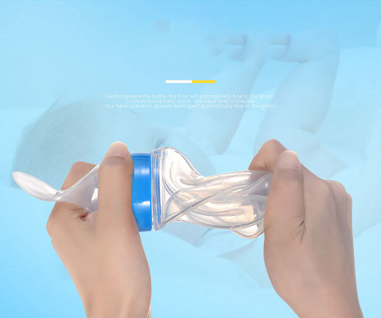 PuddleDuck Silicone Baby Squeeze Bottle 