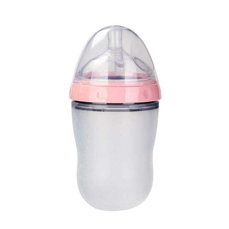 HeartBabe Silicone Baby Feeding Bottle
