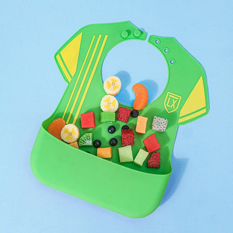 CleanGuard Anti-Dirty Baby Self-Eating Bib – Waterproof, Easy-Clean & Comfortable Design | Essential Feeding Accessory for Mess-Free Mealtime with Toddlers