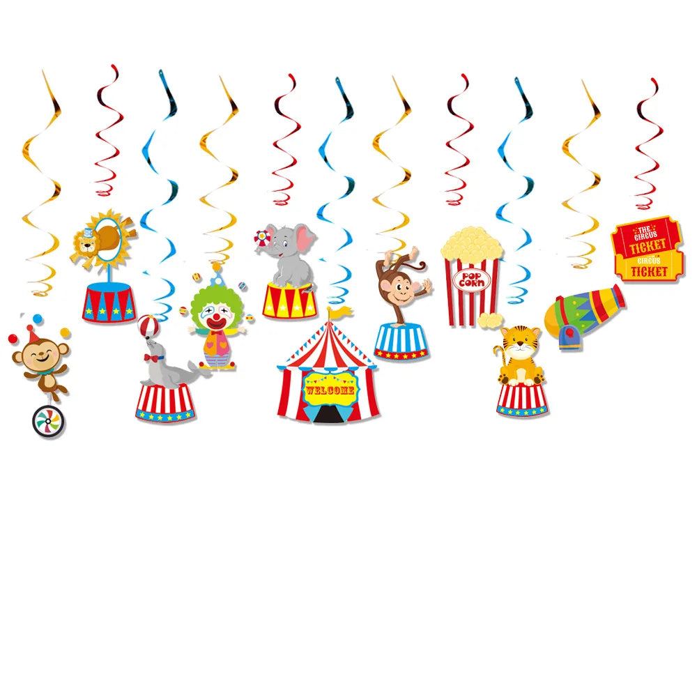 Ultimate Circus Theme Birthday Party Supplies - Disposable Cups, Plates, Banners, Clown Balloons & More!