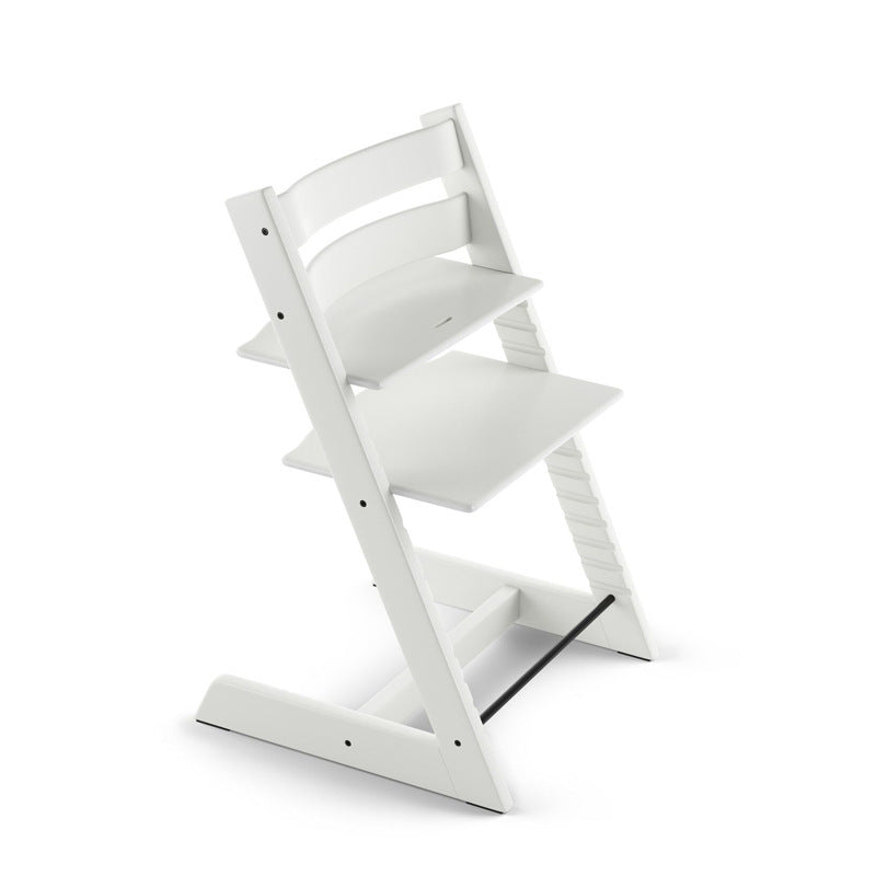 White folding chair on a white background