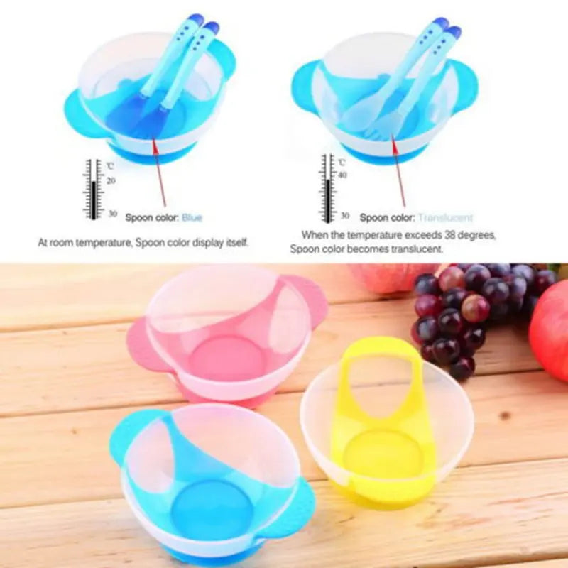 Ultimate Suction Cup Baby Bowl Set - Perfect Training Dishes with Spoon for Hassle-Free Feeding