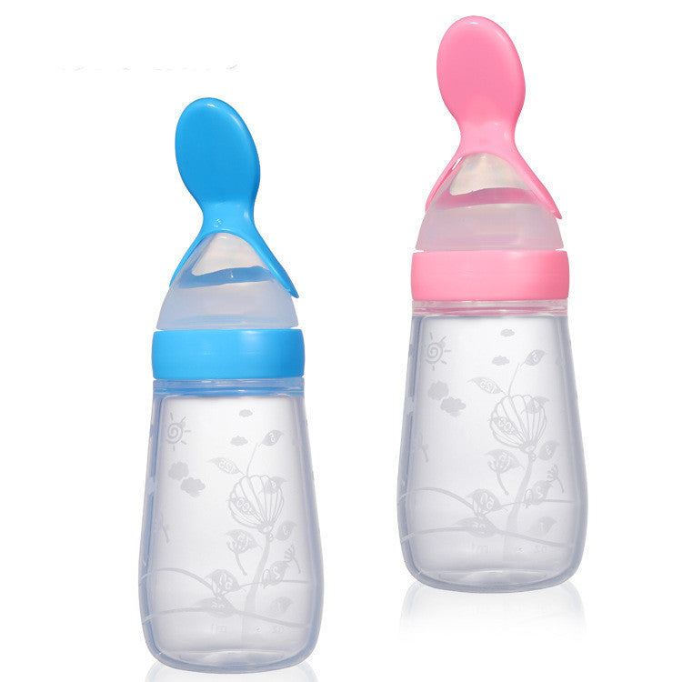 PuddleDuck Silicone Baby Squeeze Bottle 