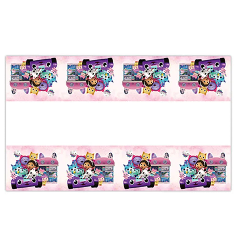 Charming Pink Gabby Dollhouse Birthday Party Supplies - Disposable Tableware, Cups, Plates, Balloons & Banners for Girls Baby Showers!